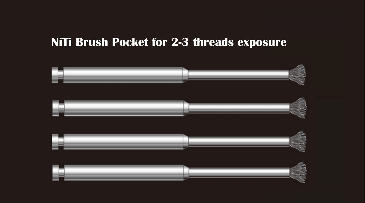 002_NiTi Brush Pocket for more than 2 threads exposure (4ea/Box)