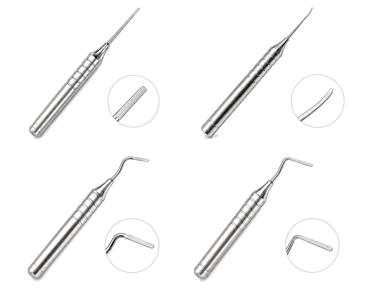 NiTi Perio Saw® Set of 4 – Straight, Curved, Angled, Flat Angled