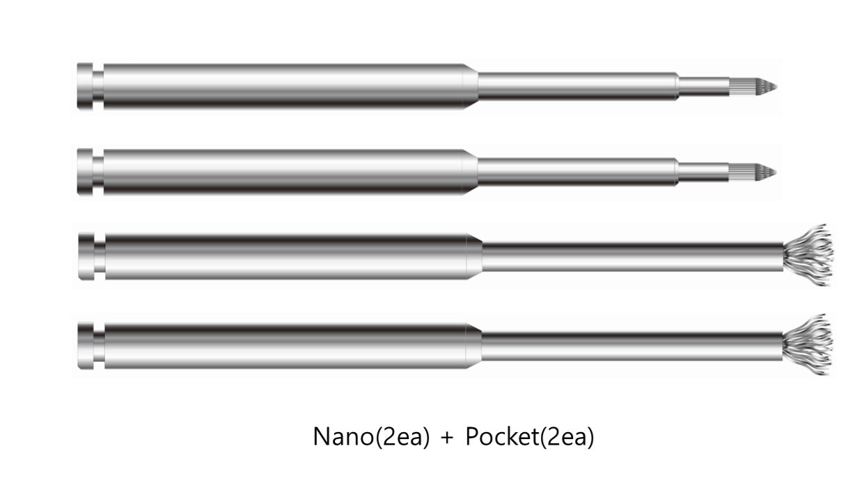 001. NiTi Brush mix (4ea/Box) [Nano(2ea)+Pocket(2ea)]